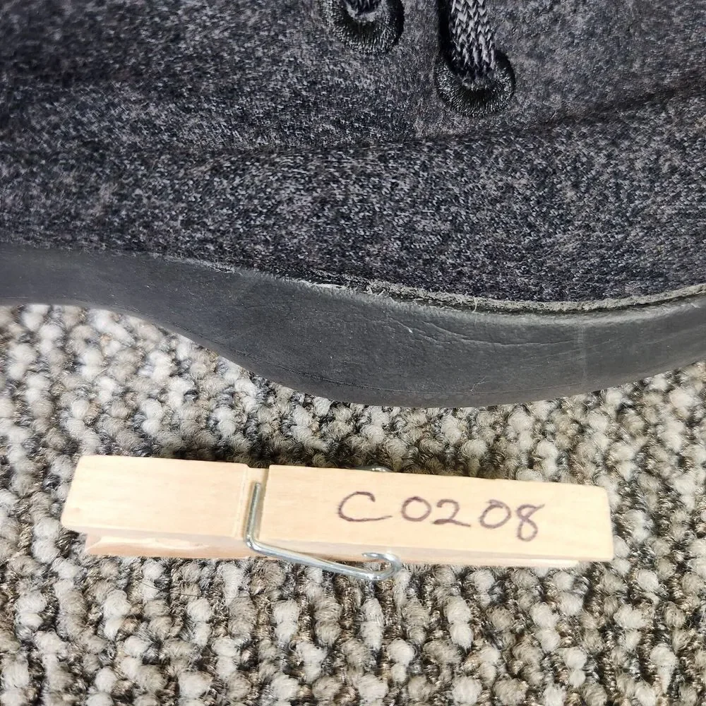 Allbirds Wool Runners Womens 8 Black Gray Sneakers Athletic Classic Casual Shoes